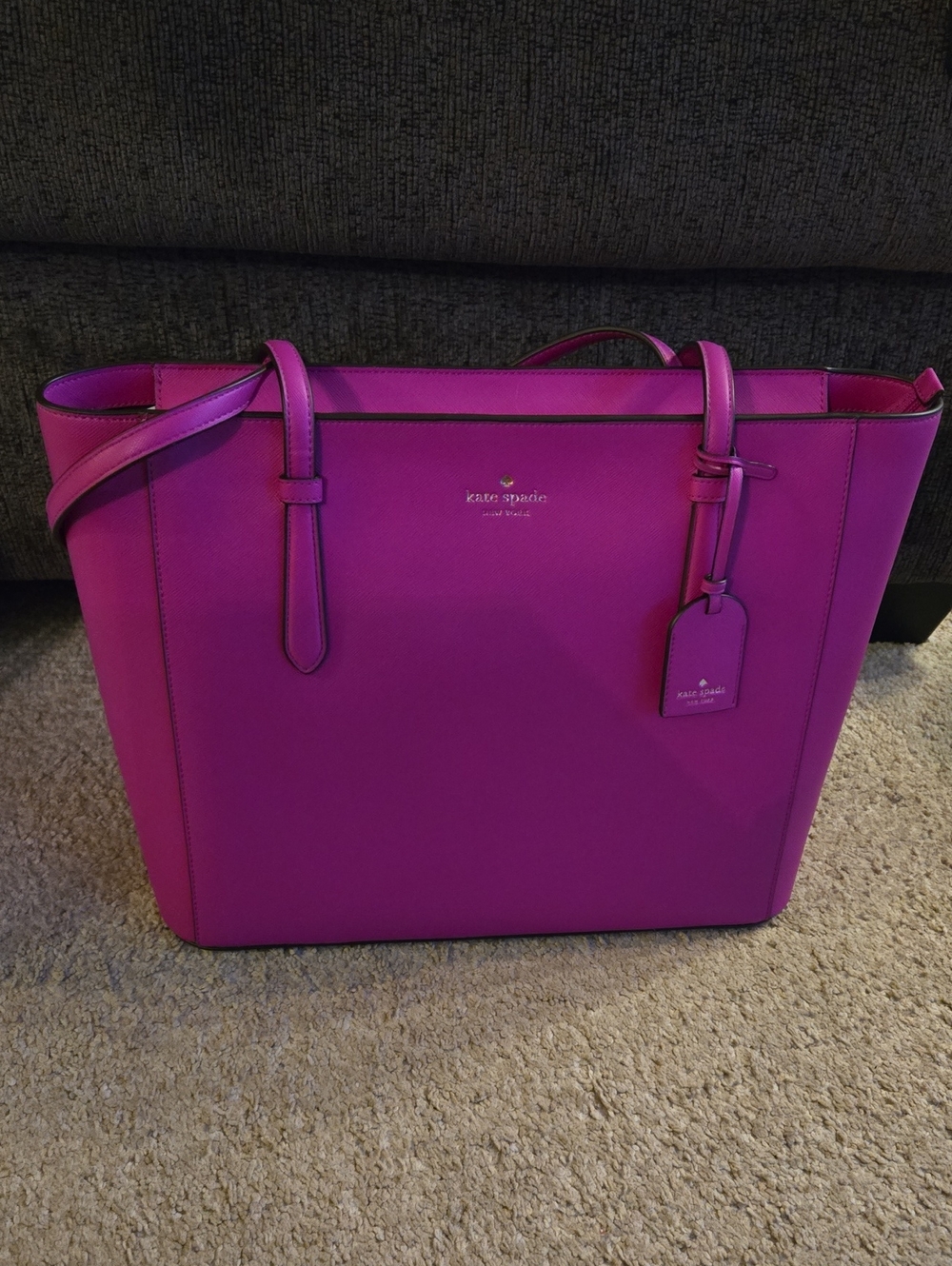Kate Spade Saffiano PVC Medium Tote Pink Tote NWT